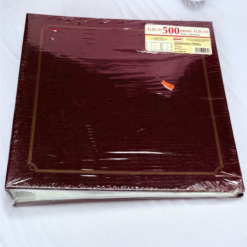NWT Vintage Desmarais & Frere 500 Photo Album 4x6 Archival No PVC Made in Canada